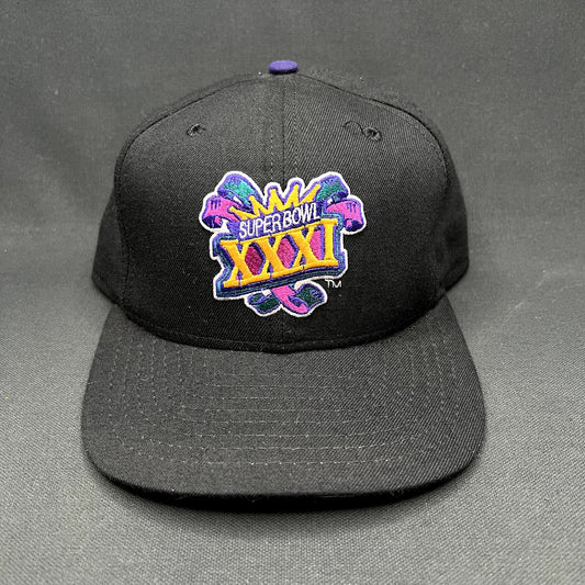 Vintage 1997 Super Bowl XXXI New Era Snapback Hat Superdome