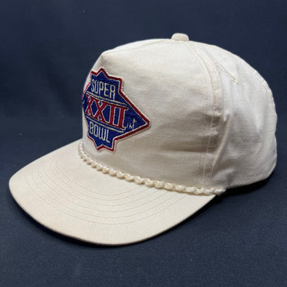 Vintage Super Bowl XXII Snapback Hat Ya-Hopi Headwear NFL 1988