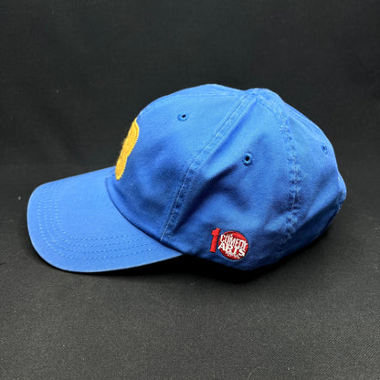 Ted Baker “B” Logo Strapback Hat Blue Yellow Cotton Adjustable Dad Cap