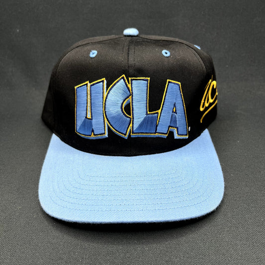 Vintage UCLA Bruins Script Snapback Hat Twins Enterprise Made in Macau