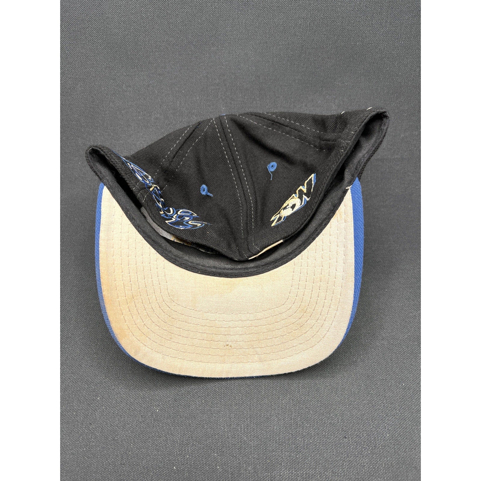 7 1/4 Rare Vintage 90s Duke Blue Devils Graffiti Snapback Hat Top of the World