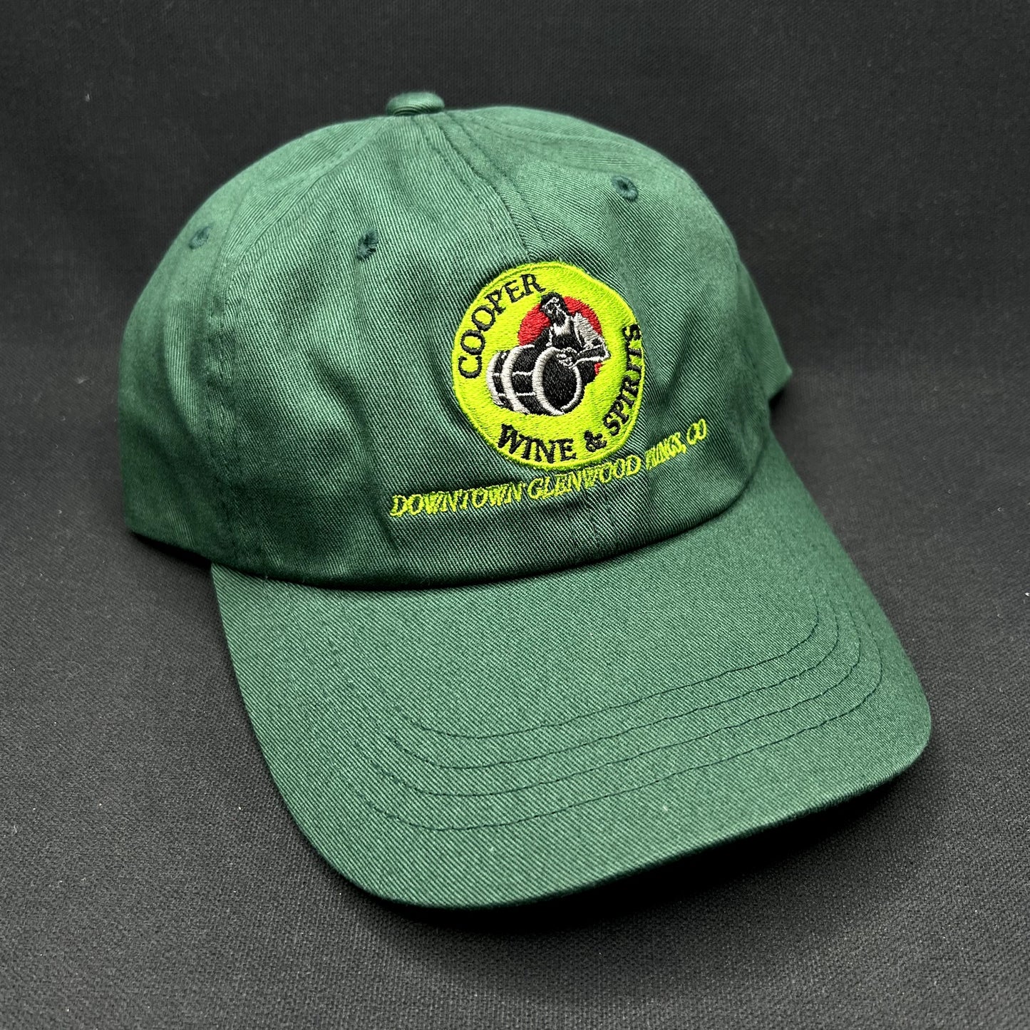 Retro Cooper Wine & Spirits Glenwood Springs Colorado Strapback Hat