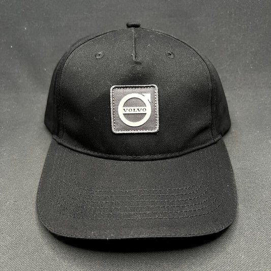 Volvo Iron Mark Logo Adjustable Hat Official Volvo Merchandise Black Cap