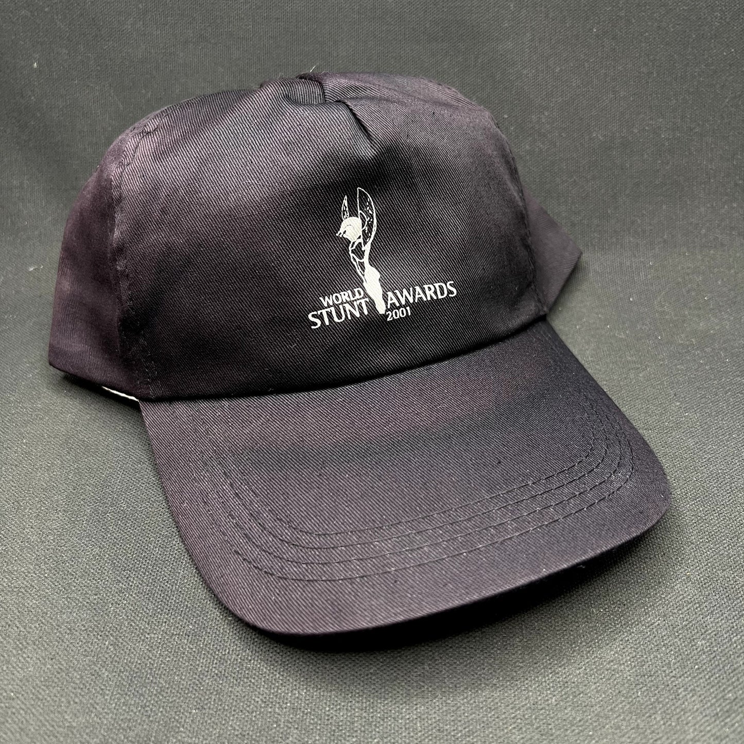 Vintage 2001 World Stunt Awards Snapback Hat Distressed Faded