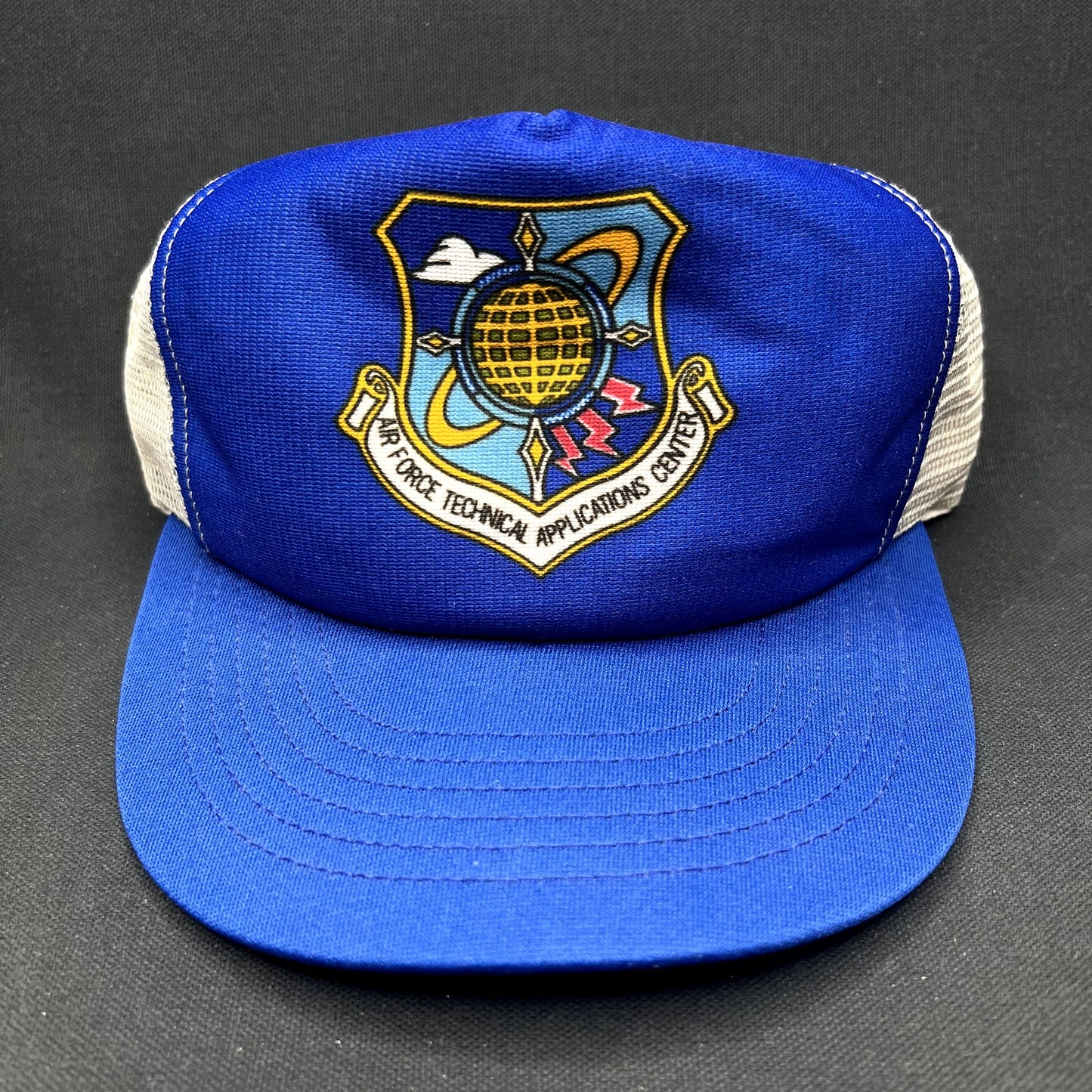 Vintage USAF Technical Applications Center Trucker Snapback Hat