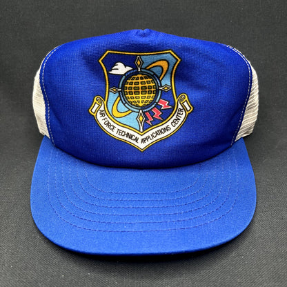 Vintage USAF Technical Applications Center Trucker Snapback Hat