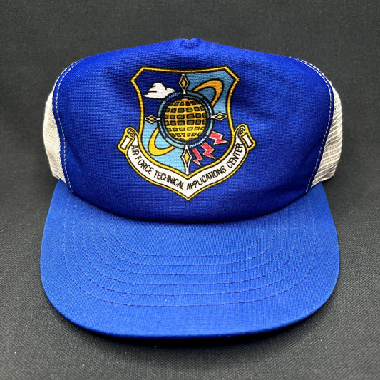 Vintage USAF Technical Applications Center Trucker Snapback Hat