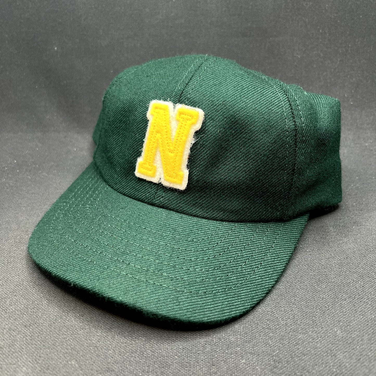 Noah NYC Wool Strapback Hat Green Yellow N Logo Leather Strap Cap Made in Canada