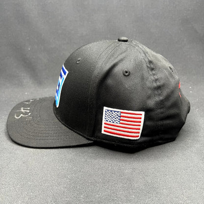 Vintage Spears Racing Snapback Hat Autographed Black Blue Cap