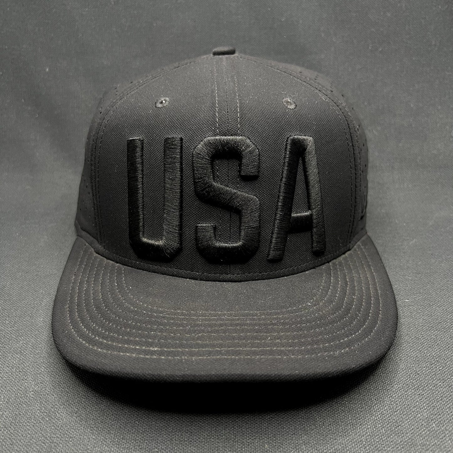 Nike Team USA Snapback Hat Blackout Dri-FIT Olympic Cap