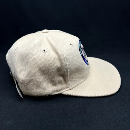 Vintage Belkin University Bulldogs Strapback Hat Cream Headmost Cap