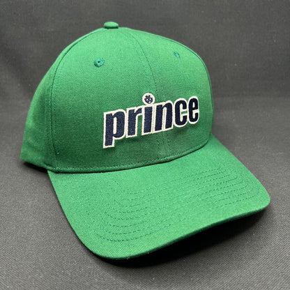 Prince Pickleball Green Strapback Hat Script Logo Cap