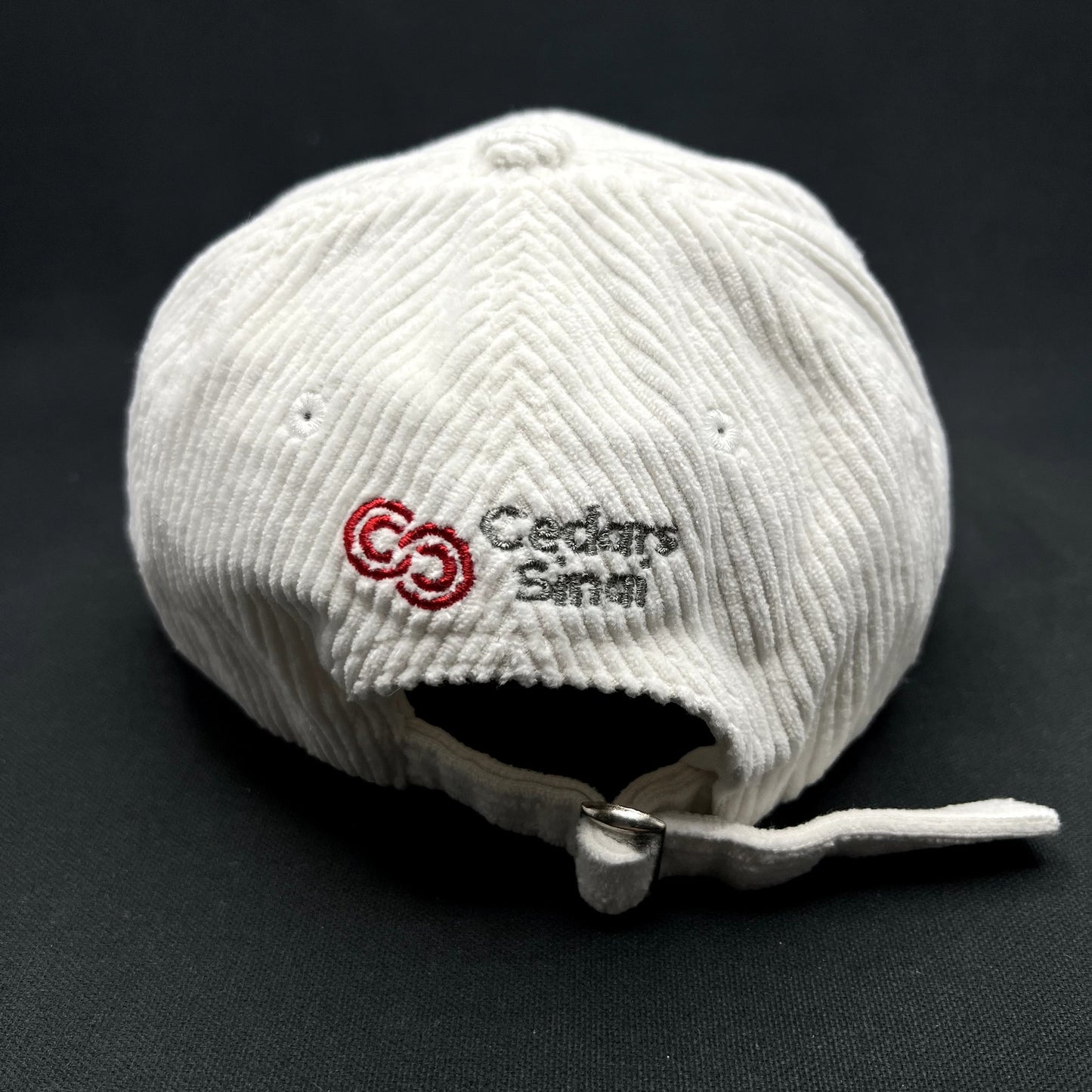 Los Angeles Clippers White Corduroy Cedars-Sinai Strapback Hat Melonwear