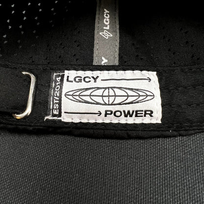 LGCY Performance Strapback Hat Black Athletic Tech Cap