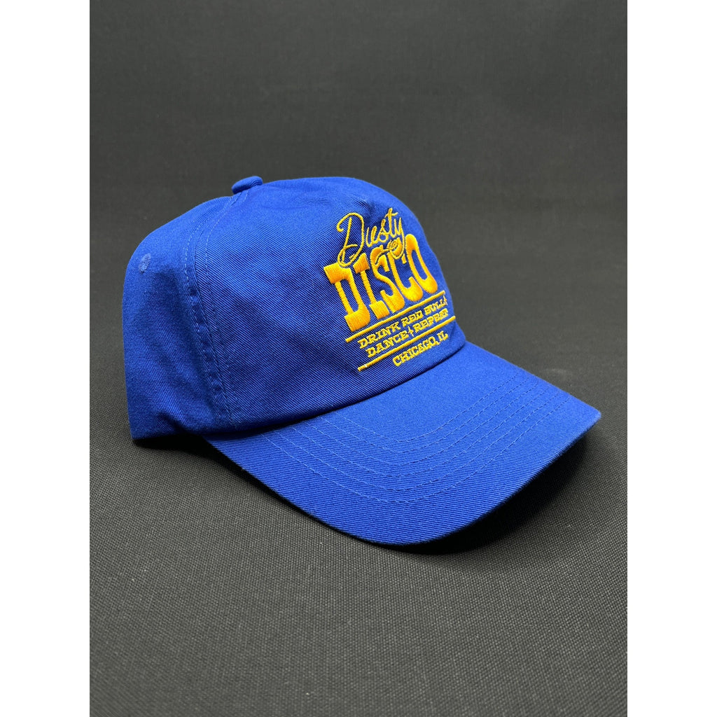Vintage Dusty Disco Chicago Illinois Blue & Yellow Snapback Hat