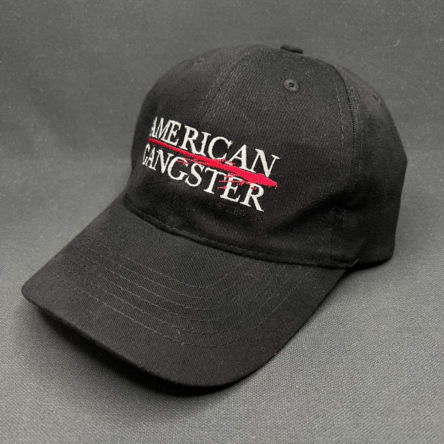 2007 American Gangster Movie Promo Strapback Hat Black Denzel Washington