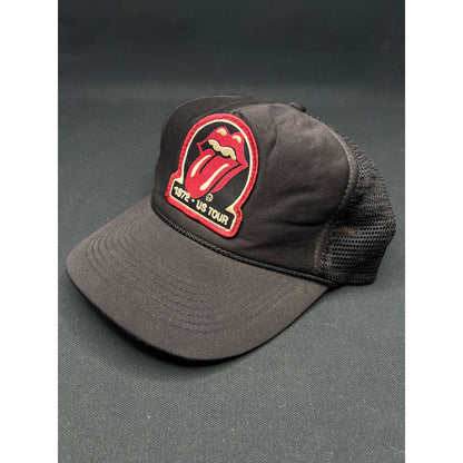 Vintage 90s Rolling Stones 1972 US Tour Otto Trucker Hat Tongue Lips Logo