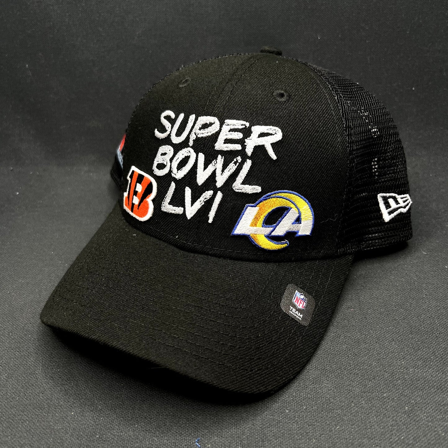 New Era Super Bowl LVI Bengals vs Rams Trucker Snapback Hat NFL 2022