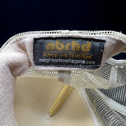 Retro Bubbly Gold Glitter Trucker Snapback NBRHD Neighborhood Laguna Hat
