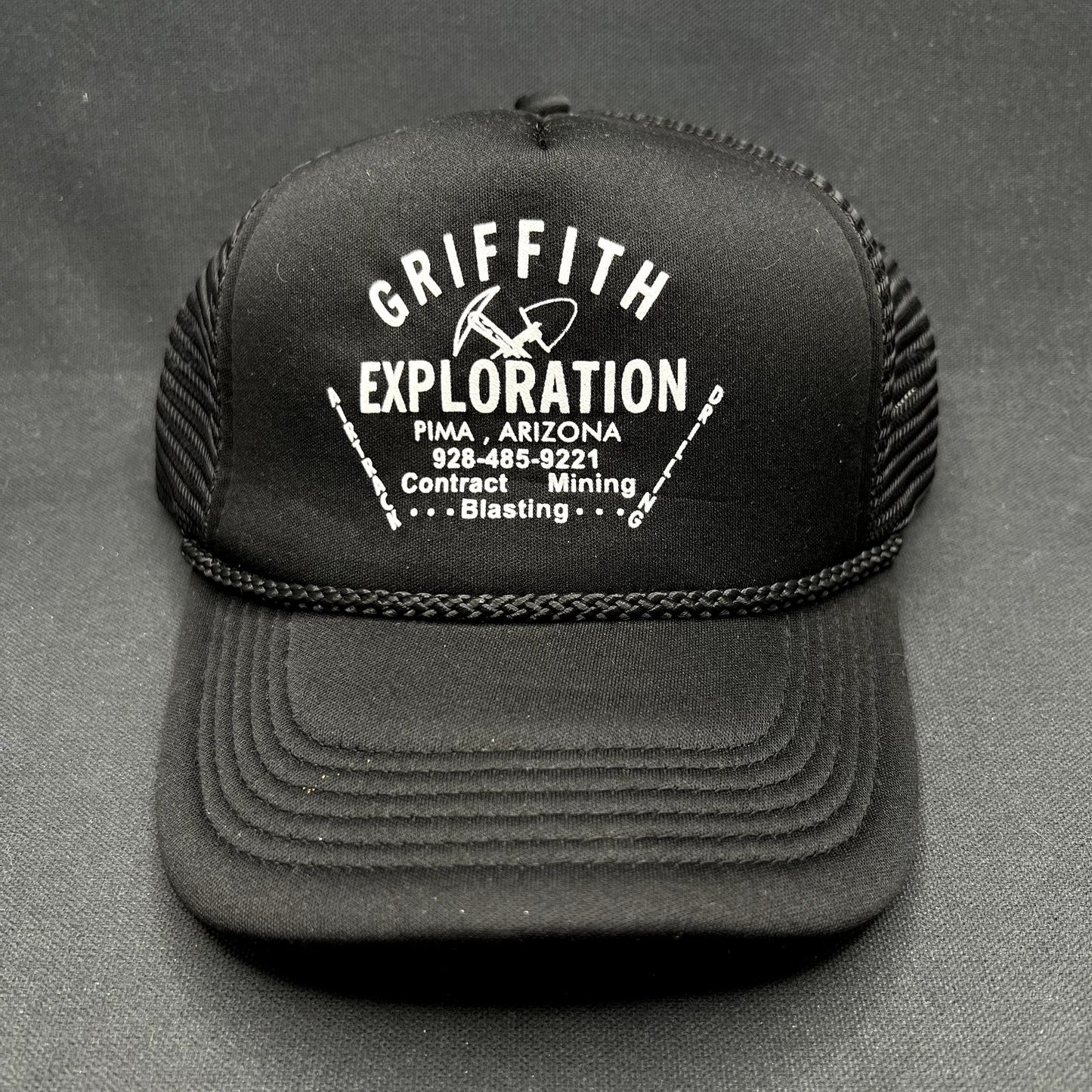 Vintage Griffith Exploration Drilling Trucker Snapback Hat