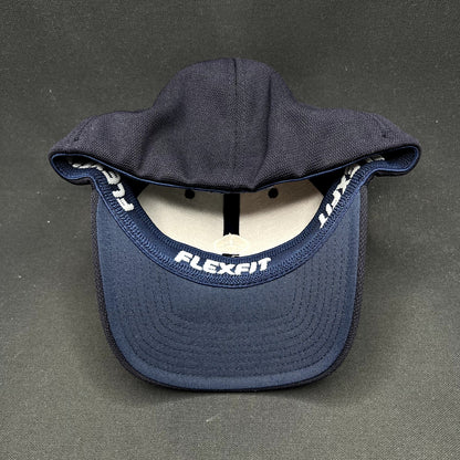 Mercedes-Benz Flexfit Hat L/XL Navy Blue Embroidered Logo Cap Yupoong