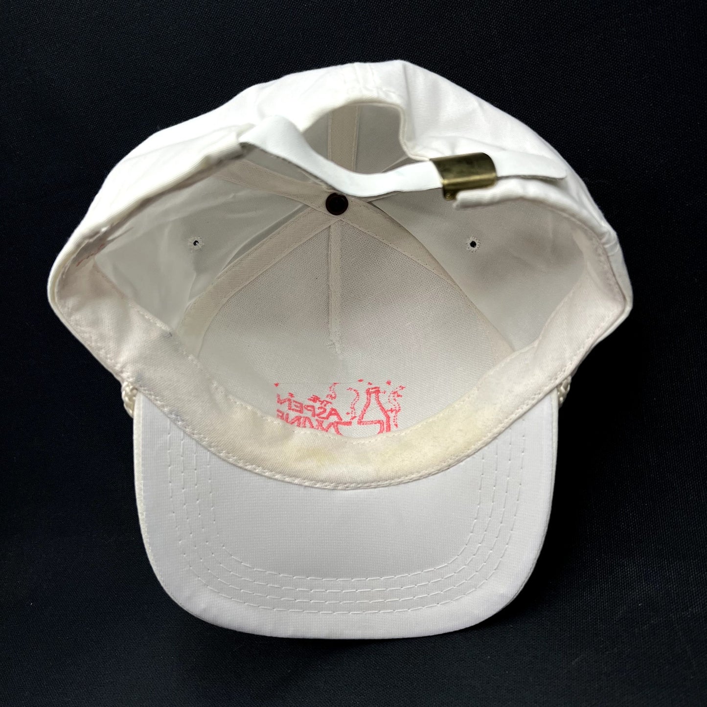 Vintage 1991 Aspen Wine Party Strapback Hat Rope Yupoong Korea
