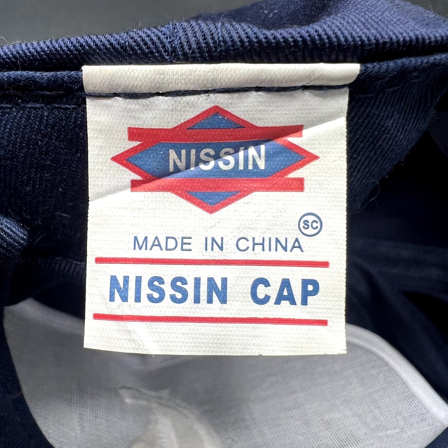 Vintage Cadiz & Lluis Real Estate Snapback Hat Nissin Cap Navy Promo