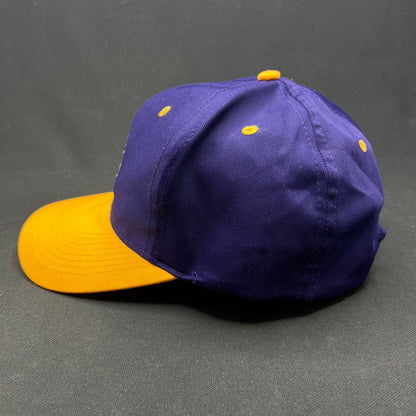 Vintage Minnesota Vikings Logo Athletic Snapback Hat NFL Purple Gold