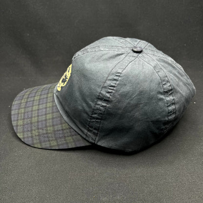 Vintage Turnberry Scotland Black Watch Plaid Strapback Golf Hat Made in Scotland