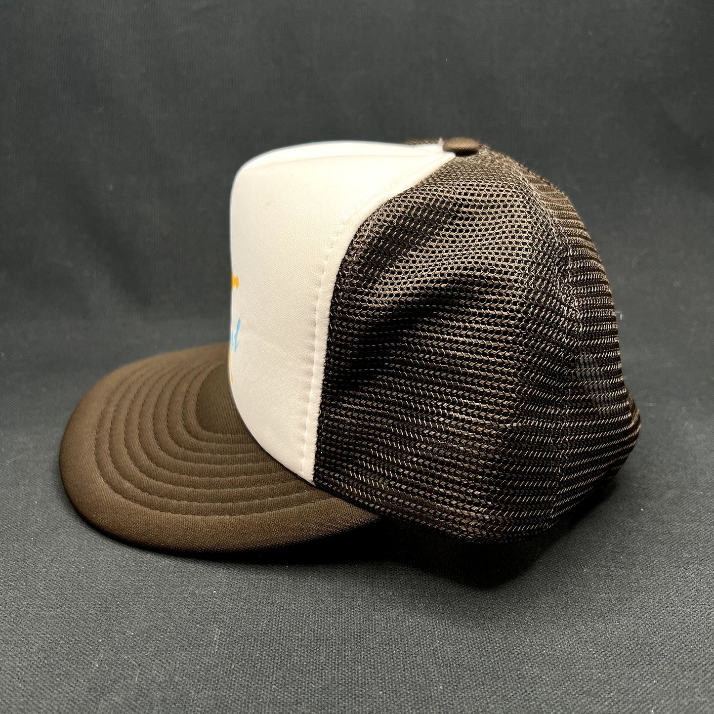 Vintage Party Patrol Trucker Hat Snapback Brown Mesh AHS Taiwan
