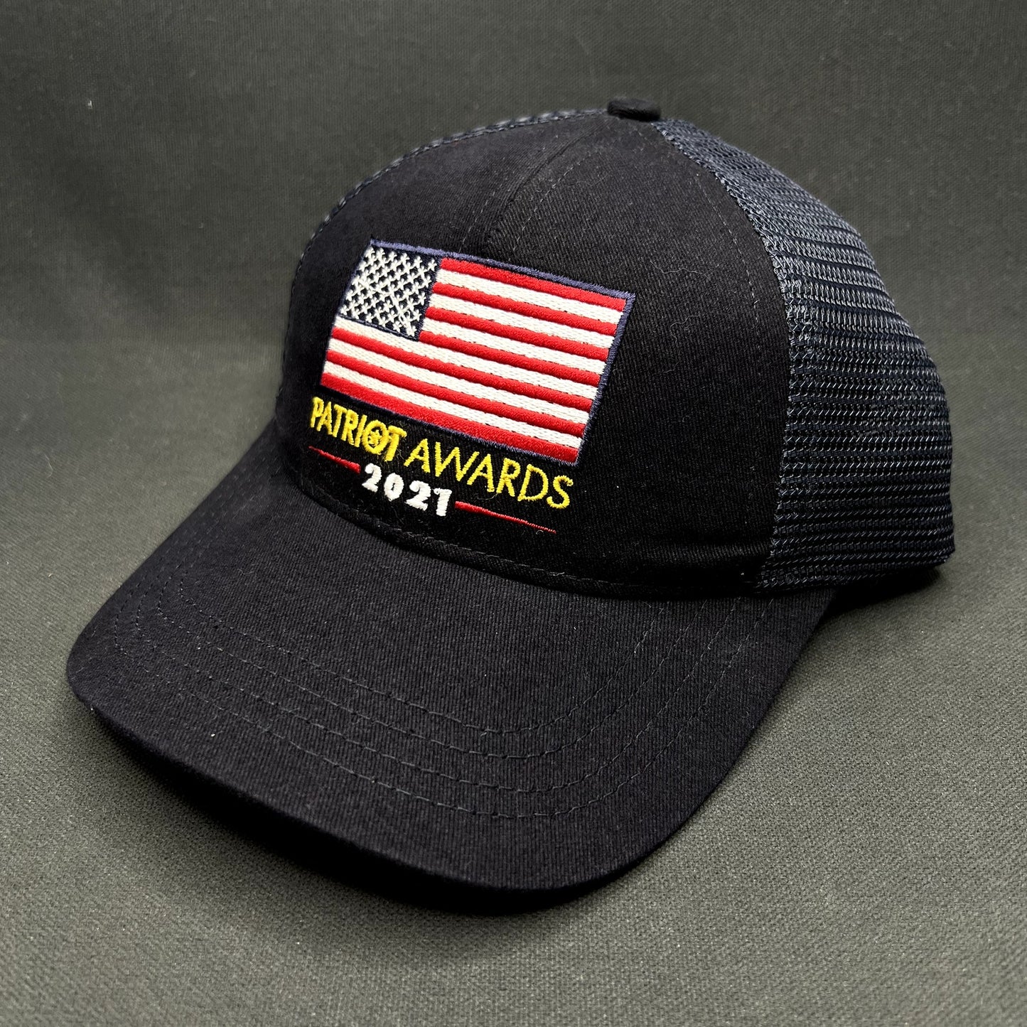 Patriot Awards 2021 USA Flag Snapback Trucker Hat Made in USA