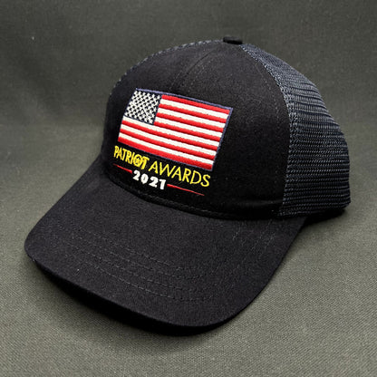Patriot Awards 2021 USA Flag Snapback Trucker Hat Made in USA