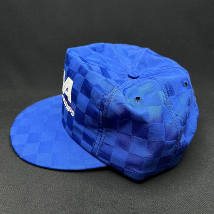 Vintage CAA Championships Snapback Hat USA Made Checkered