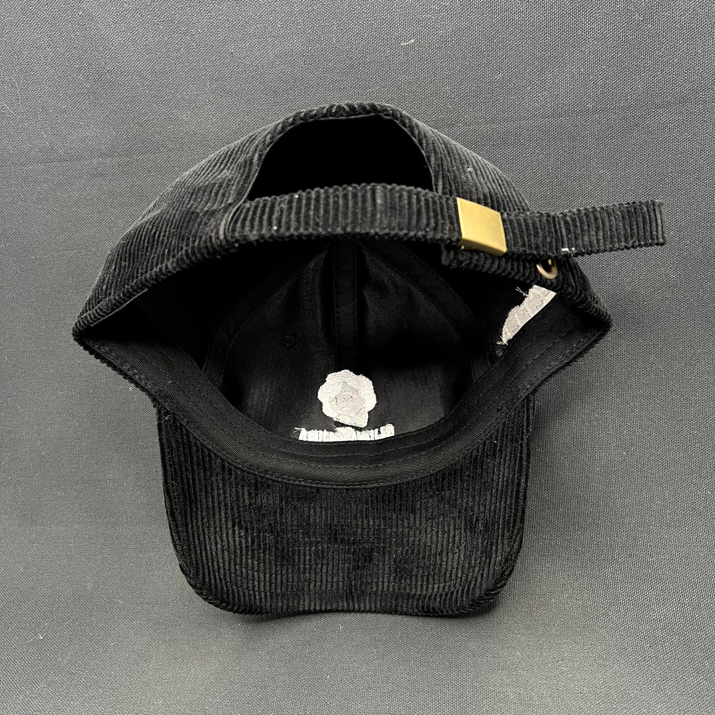 Chica~Chida Hecho en Tequila Black Corduroy Strapback Hat KBETHOS Classics NWT