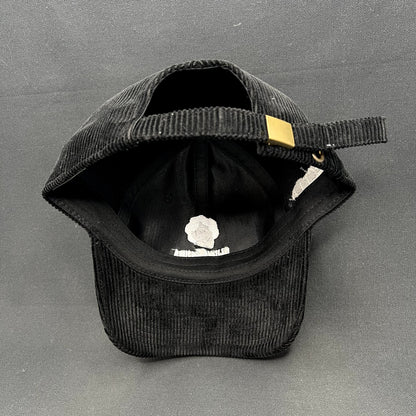 Chica~Chida Hecho en Tequila Black Corduroy Strapback Hat KBETHOS Classics NWT
