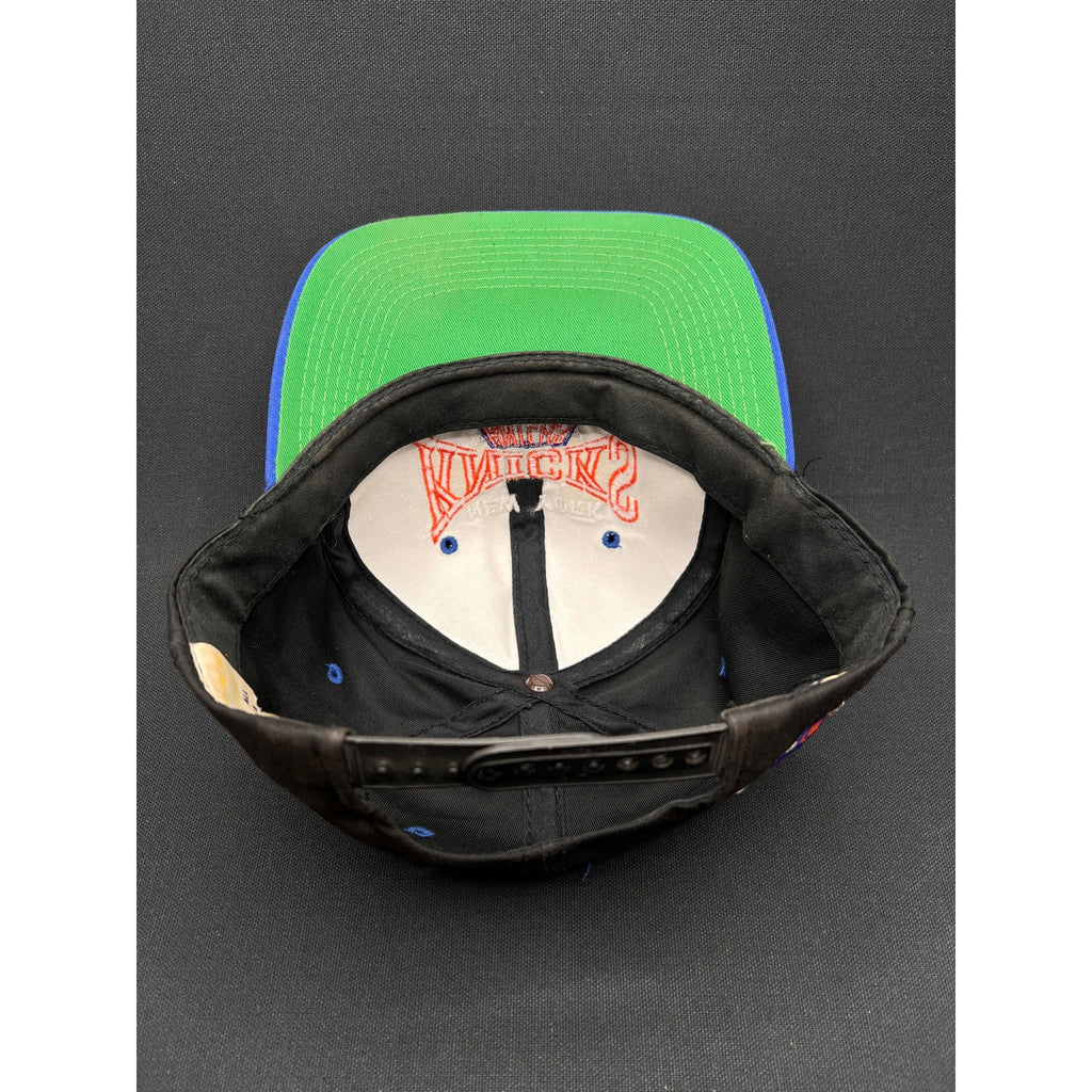 Rare Vintage 90s New York Knicks Script Snapback Hat The G Cap Korea