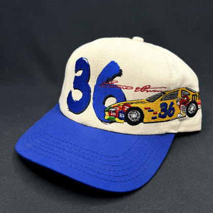 Vintage Ken Schrader #36 NASCAR Snapback Hat Sports Design Racing Cap