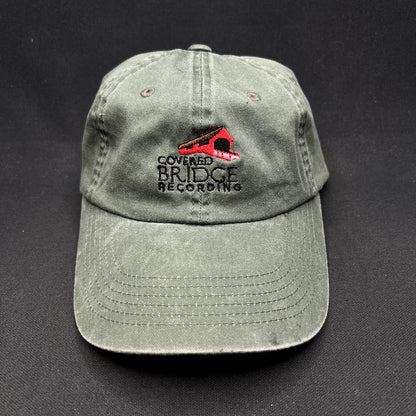 Covered Bridge Recording Studio Olive Green Strapback Hat Port Authority