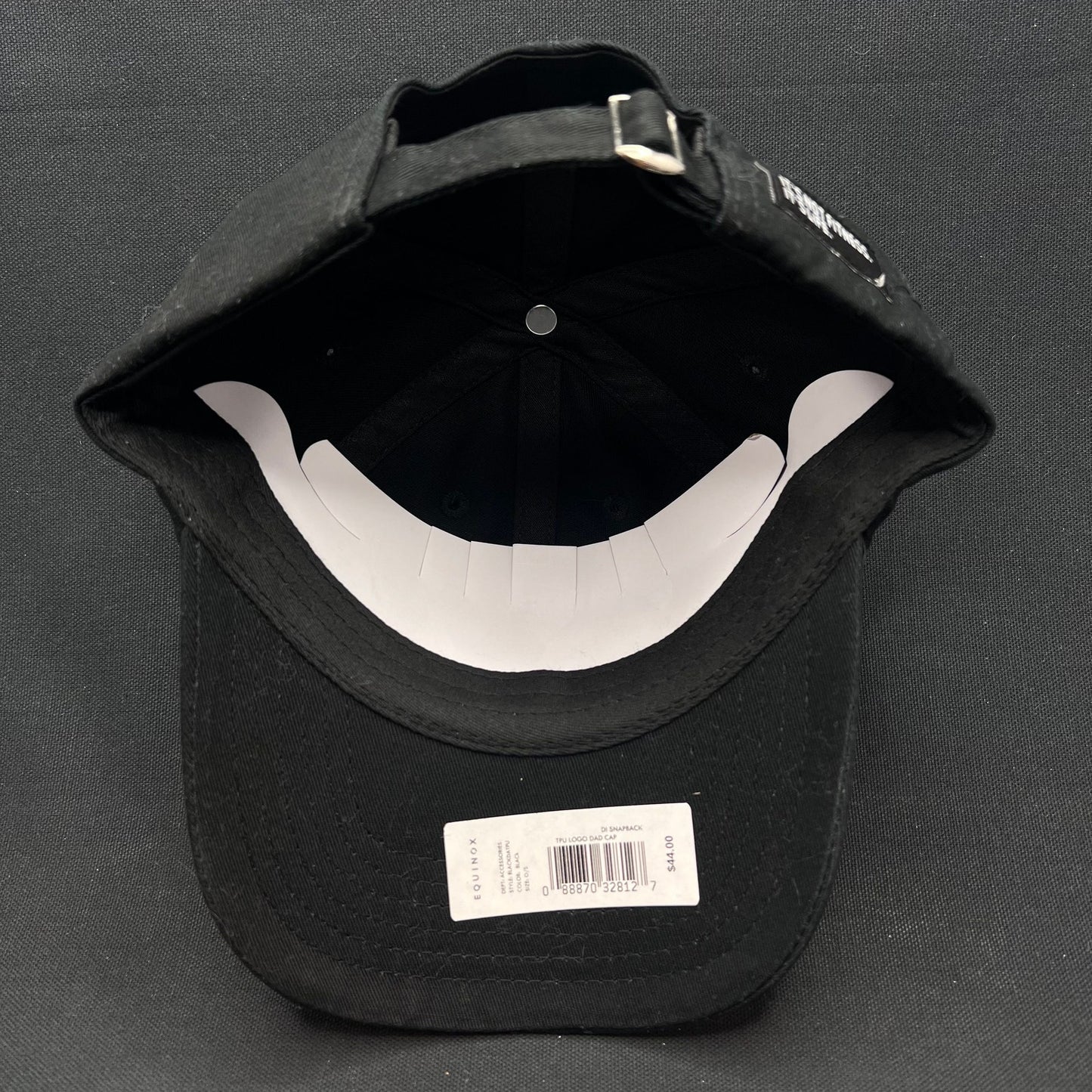Equinox x DI Snapback Hat Black Rubber Logo Gym Fitness Cap Strapback