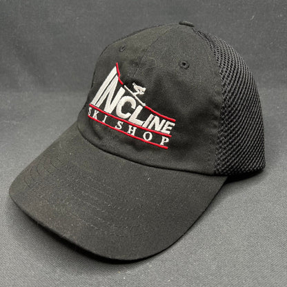 Vintage Incline Ski Shop Trucker Hat Black Mesh Strapback Cap