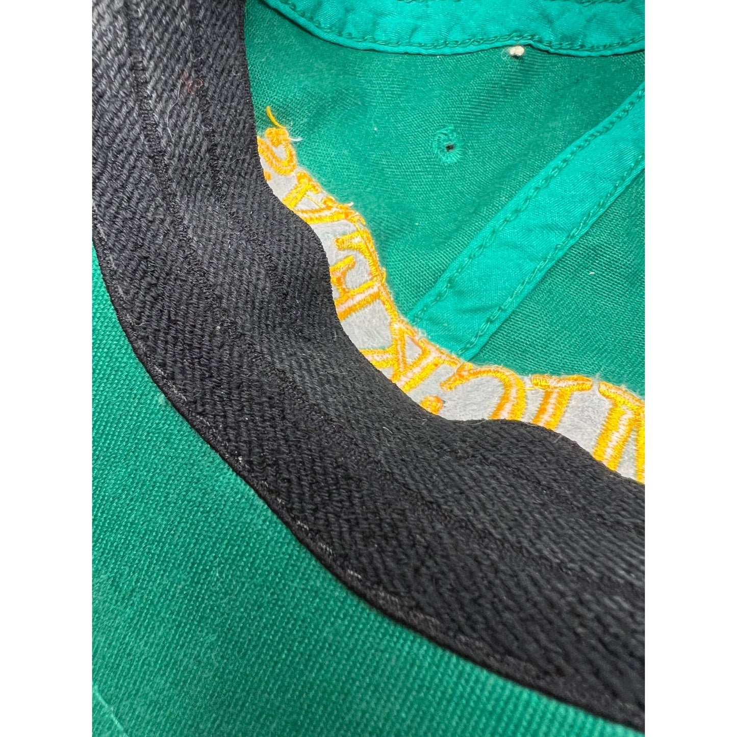 Vintage 90s Mickey’s Malt Liquor Hat Vision Concepts Green Gold Flex Fitted