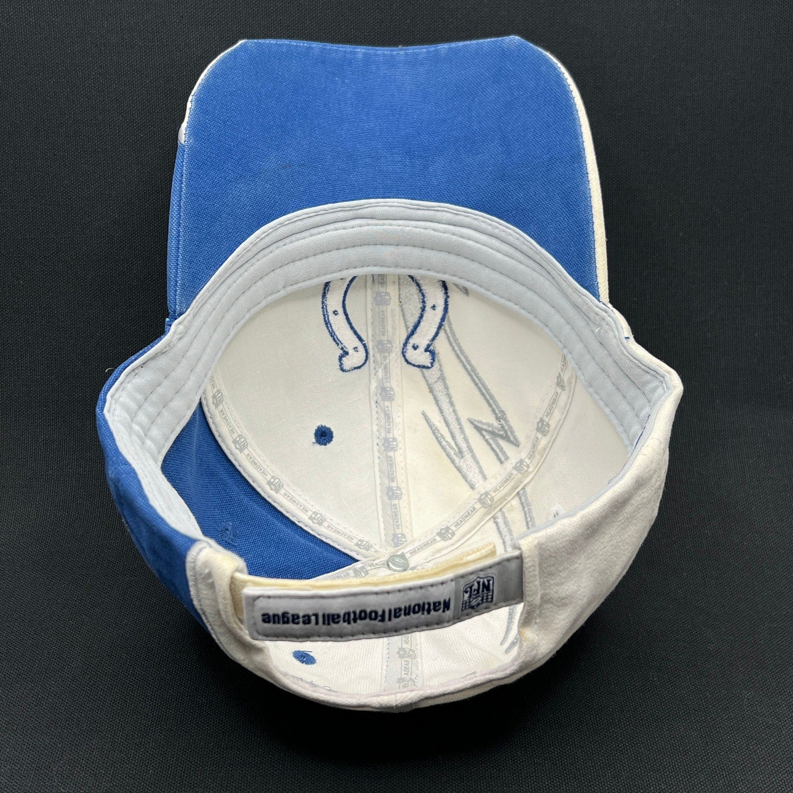 Vintage Indianapolis Colts Reebok NFL Hat Blue White Early 2000s Strapback