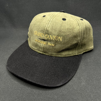 Vintage Grand Canyon Squire Inn Strapback Hat EMI Leather Strap Arizona