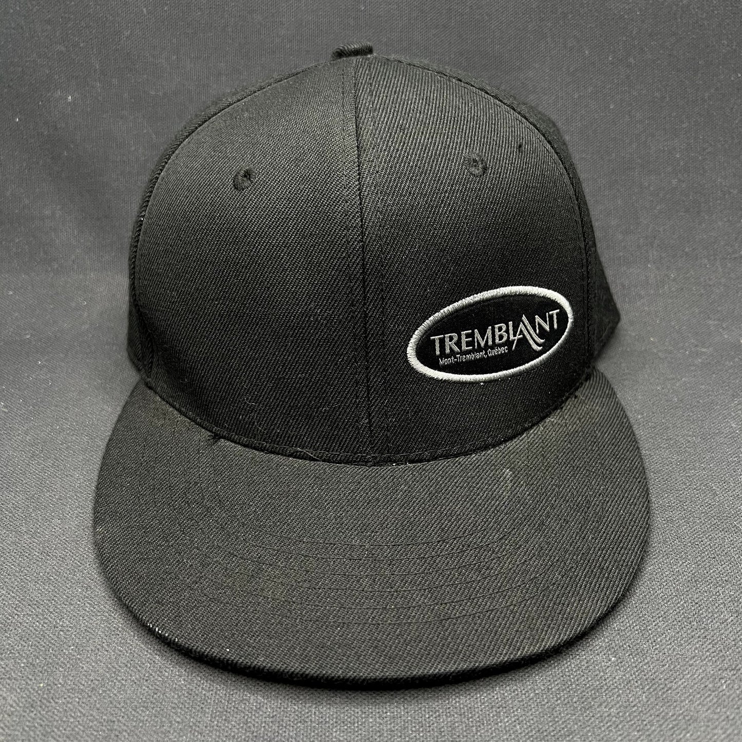 Mont Tremblant Quebec Black Snapback Hat Ski Resort Fits