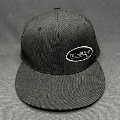 Mont Tremblant Quebec Black Snapback Hat Ski Resort Fits