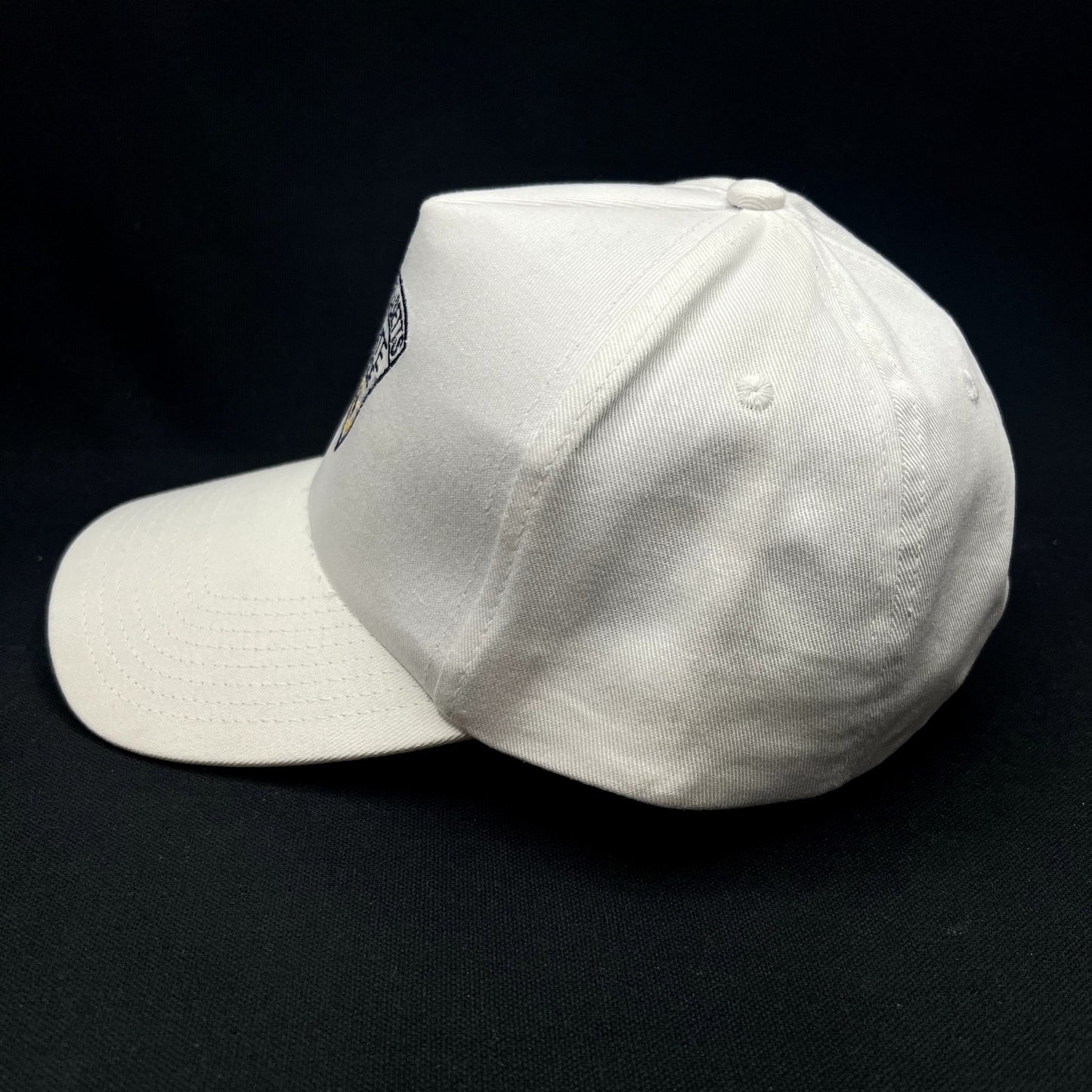 Vintage Massachusetts State Police Snapback Hat White USA Law Enforcement
