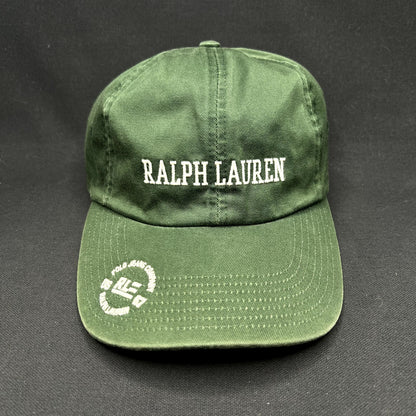 Vintage Polo Jeans Co Ralph Lauren Strapback Hat Green USA