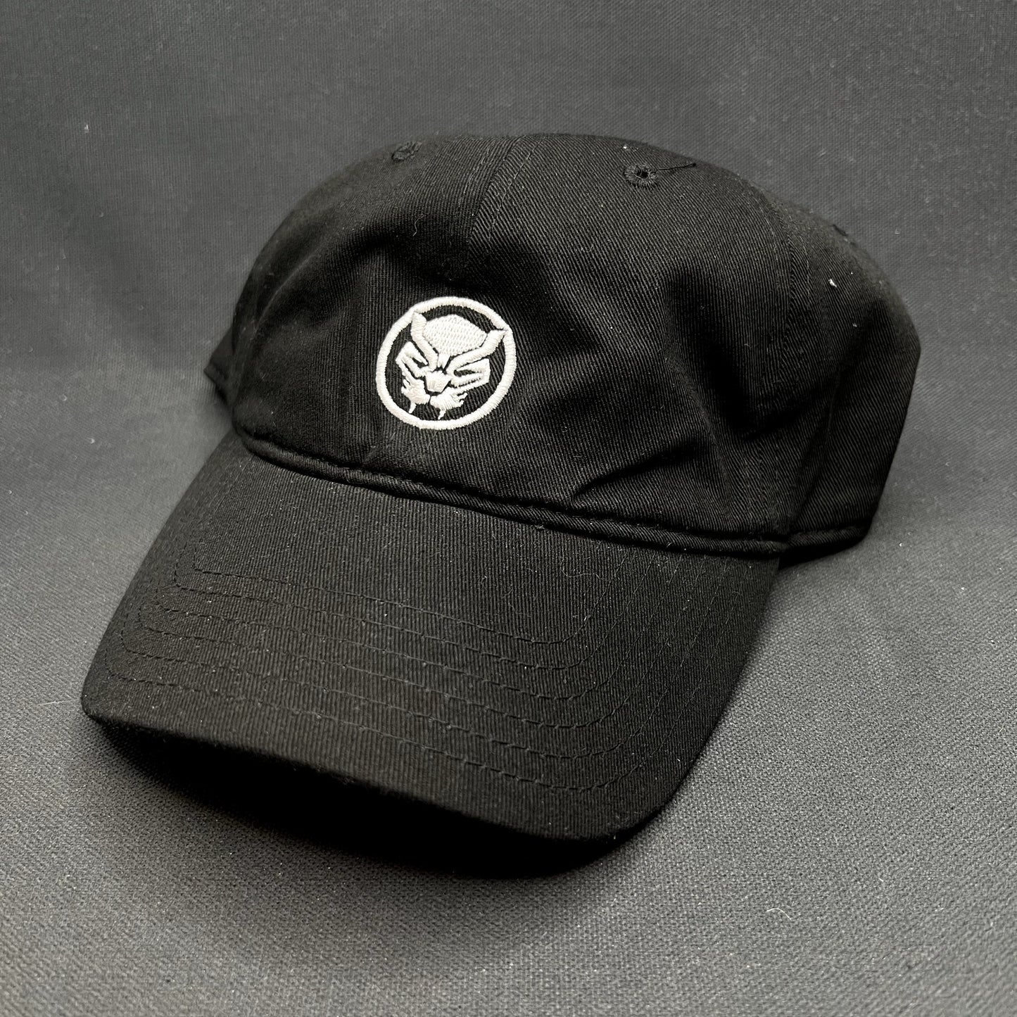 2018 Marvel Black Panther Logo Strapback Hat Movie Promo Cap