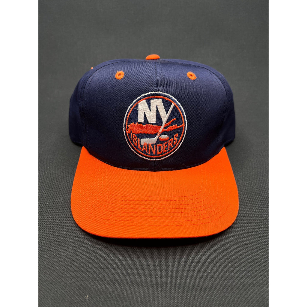 Vintage 1990s New York Islanders Snapback Hat Navy/Orange – The G Cap NHL