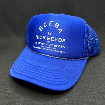 Nick Beeba Tour Trucker Hat Blue Snapback Macklemore Concert Promo
